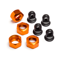 HPI Shock Caps For 101090, 101091 And 101185 Trophy Series 4Pcs (Orange) [101752]