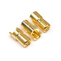 HPI Male Gold Connectors (6.0mm Dia) (3 Pcs) [101952]