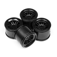 HPI FT01 Wheel Set (Black/Front 2Pcs/Rear 2Pcs) [102824]