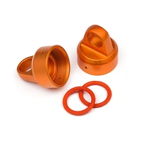 HPI Aluminum Top Shock Cap (Orange/2Pcs) [108070]