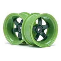 HPI Work Meister S1 Wheel Green (9mm Offset/2Pcs) [111100]