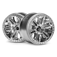 HPI 6-Shot ST Wheel (Chrome/2Pcs) [116736]