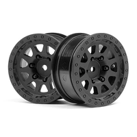 HPI CR-10 Wheel 1.9 (Black/2pcs) [116840]