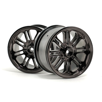 HPI 8 Spoke Wheel Black Chrome (83X56mm/2Pcs) [3173]