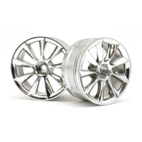 HPI LP35 Wheel ATG RS8 Chrome (2Pcs) [33464]