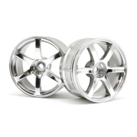 HPI LP29 Wheel Yokohama AVS Model T6 Chrome (2Pcs) [33465]