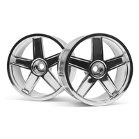 HPI LP29 Wheel MF Type Chrome (3mm Offset/2Pcs) [33476]