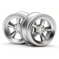 HPI Vintage 5 Spoke Wheel 26mm Matte Chrome(0mm Offset) [3815]