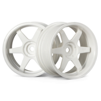HPI TE37 Wheel 26mm White (6mm Offset) [3845]