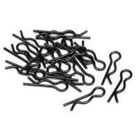 HPI Body Clip (6mm/Black/20pcs) [75106]