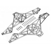 HPI Main Chassis Set (Matte Chrome) [85254]