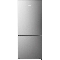 Hisense 4.5 Star 417L Bottom-Mount Fridge Stainless Steel 