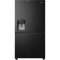 Hisense 632L Stainless Steel Side By Side Refrigerator non plumbed water and Ice