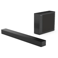 Hisense 2.1 chanel Soundbar, 240 Watt Output Power (RMS), Dolby Digital Audio, 1 HDMI Outout (with ARC), Wireless 5.25" Subwoofer, Bluetooth Audio