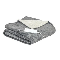 Homedics Heated Throw Blanket - Grey HTB-1000GY-AU