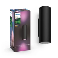 Philips Hue Appear WCA EU Wall Lantern Black 2x HUEAPPEAR