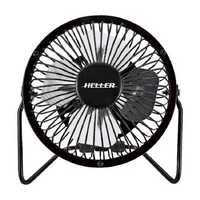 Heller 10cm Mini Metal Fan - Black HVF10UBK