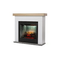 Dimplex 2kW Huxley Mantle w/ 30" Revillusion Firebox- White & Light Oak Veneer finish