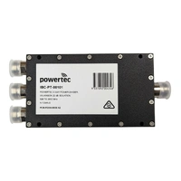 Powertec RF Power Divider 3-Way, 698 to 3800 MHz, N Female, Wilkinson, 18dB Isolation