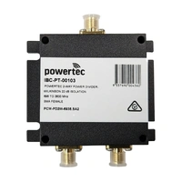 Powertec RF Power Divider 2-Way, 698-3800MHz, SMA Female, Wilkinson, 20dB Isolation
