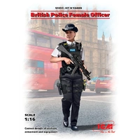 ICM 1/16 British Police Female Officer Plastic Model Kit