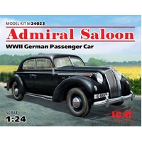 ICM 1/24 Admiral Saloon WWII German Passenger Car Plastic Model Kit