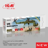 ICM Acrylic Paint Set: US Helicopters - 6 Colours