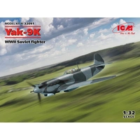 ICM 1/32 Yak-9K WWII Soviet fighter Plastic Model Kit