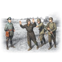 ICM 1/35 “Barbarossa” operation June 22 1941 (4 Figures - 1 german officer 2 german soldiers 1 captured soviet tankman) Plastic Model Kit