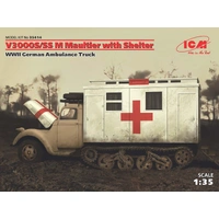 ICM 1/35 V3000S/SS M Maultier with Shelter WWII German Truck Plastic Model Kit