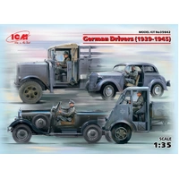 ICM 1/35 German Drivers (1939-1945) (4 Figures) Plastic Model Kit
