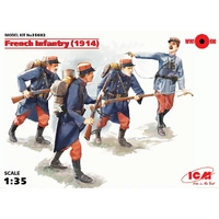 ICM 1/35 French Infantry (1914) (4 Figures) Plastic Model Kit