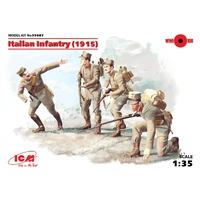 ICM 1/35 Italian Infantry (1915) (4 Figures) Plastic Model Kit
