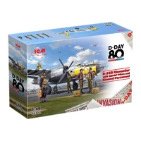 ICM 1/48 B-26B Marauder with USAAF Pilots and Ground Personnel Plastic Model Kit