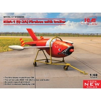 ICM 1/48 KDA-1 (Q-2A) Firebee with trailer (1 Airplane and Trailer) Plastic Model Kit