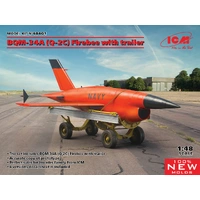 ICM 1/48 (BQM-34A) Q-2C Firebee with trailer (1 Airplane and Trailer) Plastic Model Kit