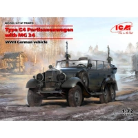ICM 1/72 Type G4 Partisanenwagen with MG 34 WWII German vehicle Plastic Model Kit