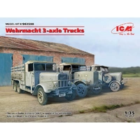 ICM 1/35 Wehrmacht 3-axle Trucks Plastic Model Kit Diorama Set
