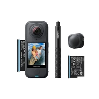 Insta360 X4 Air 360 Camera Starter Bundle (Including X4 Air, Battery, 114cm Selfie Stick, Lens Cap)	 INSTAONEX4AIRST