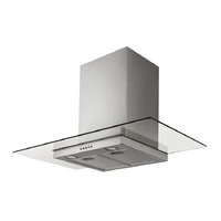 InAlto Rangehood Flat Glass 900mm 750m3/hr Stainless Steel IRGF90S