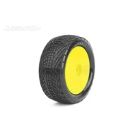 Jetko Positive 1/10 4WD Front Buggy Mounted Tires Medium Soft (Pre-Glued)