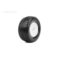 Jetko 1/10 2.2 Stadium Truck-POSITIVE/Dish/White Rim/Ultra Soft/Glued