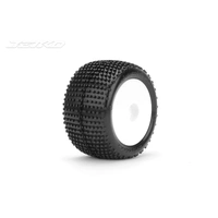Jetko 1/18 Truck Front/Rear  Mini-T- Desirer/Dish/White/Medium Soft/Glued