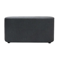 Kali Rectangular Ottoman - Charcoal Fabric Upholstery KALI9045-C457