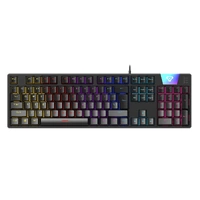 Laser Gaming RGB Wired Mechanical Keyboard BK KB-MEK101-BK