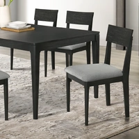 Criterion Kennedy Dining Chair Ready To Assemble Black Oak 500x575x875mm KENNEDYDCBLK2