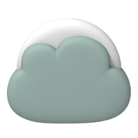 Kreafunk Kids Cloudy Lamp - Dusty Green