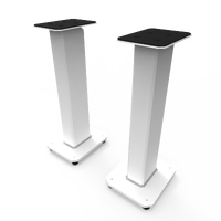 Kanto SX26W 26" Tall Fillable Speaker Stands with Isolation Feet - Pair, White