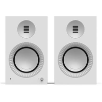 Kanto TUK (2nd Gen) Grand 320 W Premium Powered Speaker System with Bluetooth 5.4, Dual RCA and USB-C Inputs, Matte White w/ Aluminum