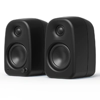 Kanto UKI 100W Desktop Speakers with Bluetooth, USB-C, Headphone out, Onyx (Matte Black), Pair